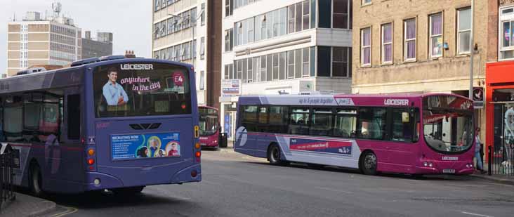 First Leicester Volvo Wright B7L 66307 & B7RLE 66968